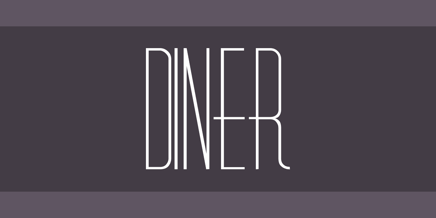 Diner Regular Font preview